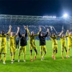 Una inmensa felicidad tras el triunfo después de la gran nevada. (Foto: @VillarrealCF)
