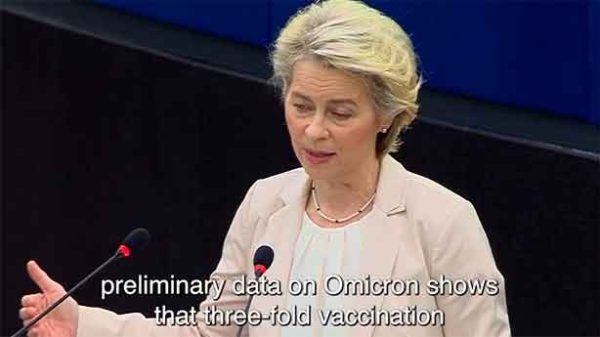 Von der Leyen urge a la vacunación completa incluyendo a los niños. (Foto: Parlamento Europeo)