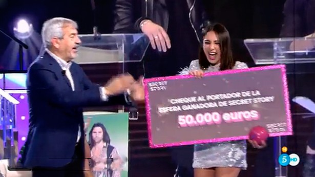 A Sandra Pica le tocó el Gordo con anticipación. (Foto: Telecinco)