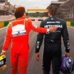 El aliento y apoyo de Carlos a Lewis. (Foto: @LewiaHamilton)