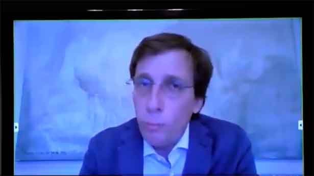Almeida participó de forma telemática por padecer COVID. (Foto: AdeM)