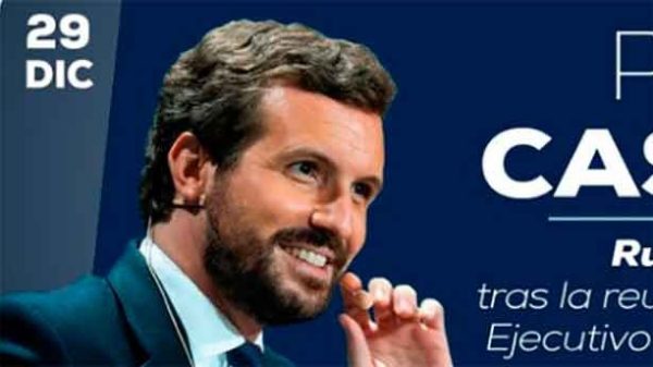 Casado respondió al balance triunfalista de Sánchez. (Foto; PP)
