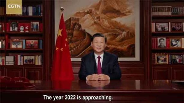 Xi Jinping cerró el año con otra amenaza a la independencia de Taiwán. (Foto: CGTN)