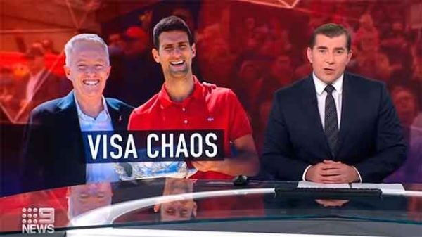 Una batalla que puede dañar la marca Djokovic. (Foto: 9 News Australia)