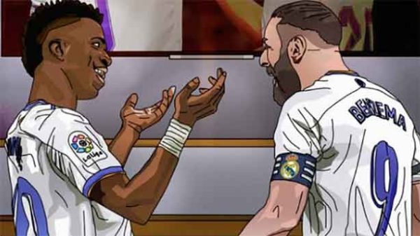 Vinicius y Benzema