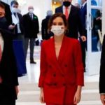 Ayuso con Mañueco y García Egea en el evento de Madrid. (Foto: La Sexta)