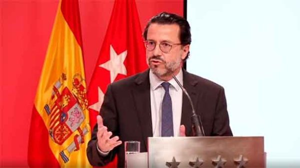 El consejero de Hacienda de la Comunidad de Madrid