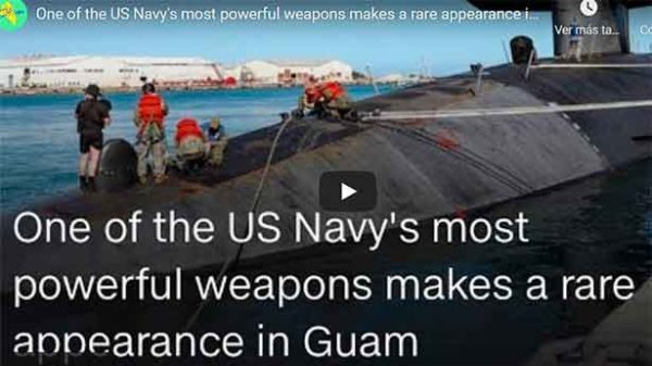 La visita sorpresa del USS Nevada a la base de Guam. (Foto: N24)