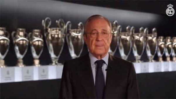 Mensaje institucional de Florentino Pérez en la muerte de Paco Gento. (Foto: @RealMadrid)