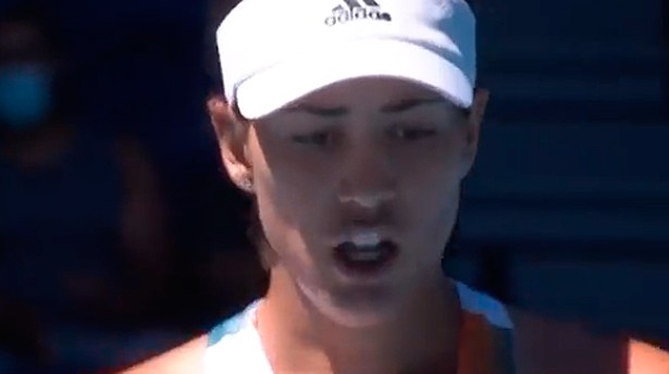 Garbiñe en ningún momento dio sensación de poder ganar. (Foto: @AustralianOpen)