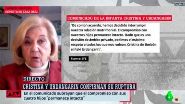 Cristina e Iñaki han confirmado su ruptura. (Foto: La Sexta)