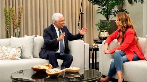 Antonio Costa en el programa de Cristina Ferreira. (Foto: @AntónioCostapm)
