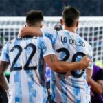 Perfecta la Argentina de Lautaro y Lo Celso. (Foto: @SelecciónArgentina)