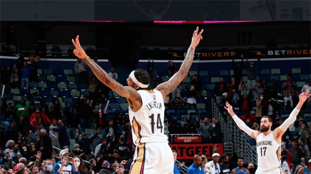 Ingram fue la figura del encuentro. (Foto: @PelicansNBA)