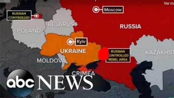 Crece el cerco militar de Rusia sobre Ucrania. (Foto: ABC news)