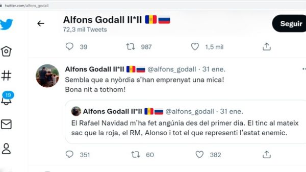 El tuit contra Nadal y también el Real Madrid