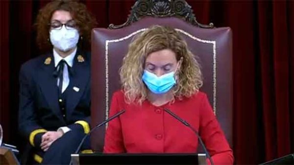 El doble anuncio de la presidenta. (Foto: @Congreso)
