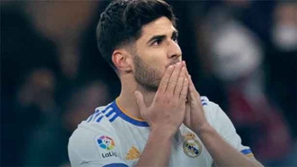 Marco agradeció emocionado el gran cariño de la hinchada. (Foto: @LaLiga)