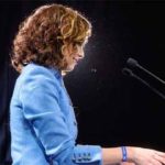 Isabel Díaz Ayuso en su importante discurso de Valladolid. (Foto: @CdeM)