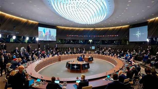 Reunión de emergencia de la OTAN en Bruselas. (Foto: