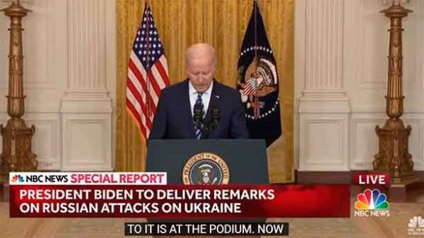 Biden explicó la situación en Ucrania y contestó a todas las preguntas. (Foto: NBC News)