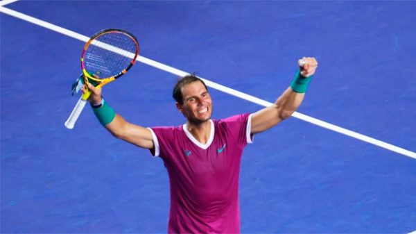 Nadal se clasifica para su quinta final en Acapulco.
