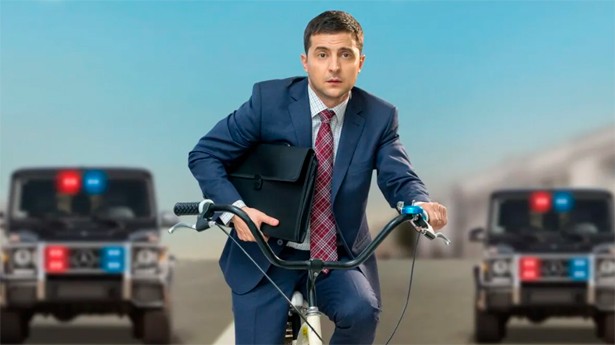 Zelinski fue actor antes que presidente. (Foto: Mediaset)