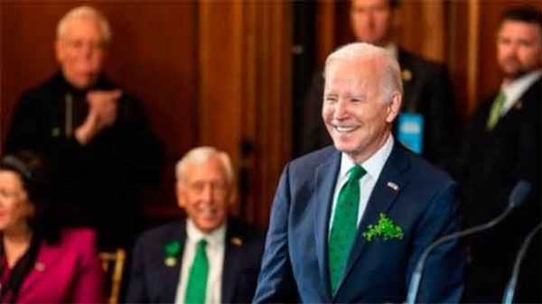 Biden en los actos del día de San Patricio. (Foto: POTUS)