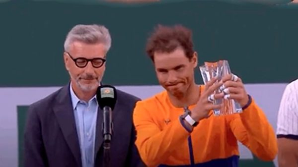Este no era el trofeo que quería llevarse a casa tras un torneo fantástico. (Foto: @BNPPARIBASOPEN)