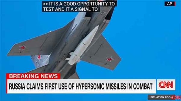 Moscú asegura haber utilizado un arma que puede transportar cargas nucleares. (Foto: CNN)