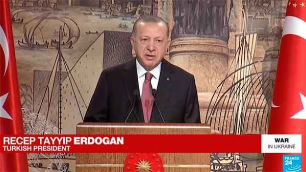 Un rol clave de Erdogan. (Foto: FRANCE 24)