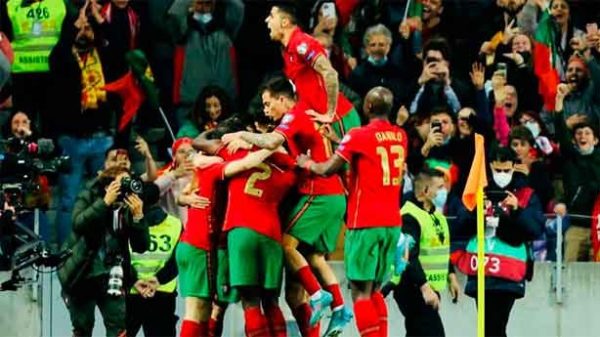 Portugal se impuso a Macedonia del Norte. (Foto: @FutbolPortugal)