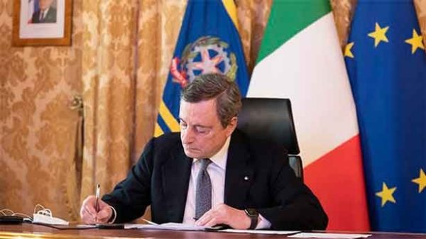 Mario Draghi se niega a pagar en rublos el petróleo y gas de Rusia como exige Putin. (Foto: @Draghi_Italy)