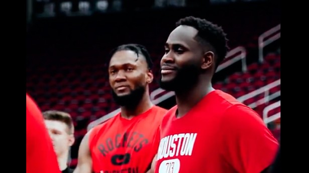 Usman Garuba fue titular con los Rockets aunque se quedó sin premio. (Foto: @HoustonRockets)