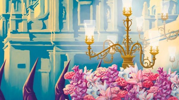 Detalle del cartel de Kike de la Rubia para la Semana Santa madrileña. (Ilustración. K. de la Rubia)