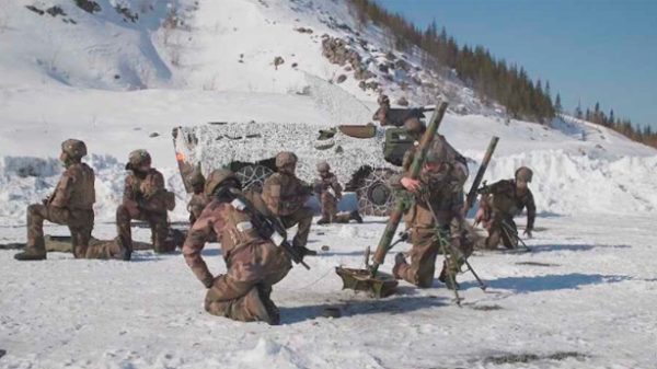 Maniobras del ejército aliado en Noruega. (Foto: RTVE)
