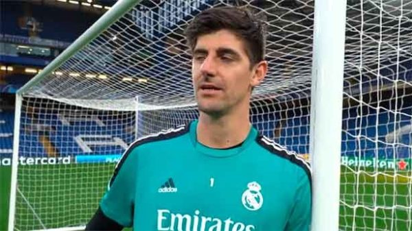 El reto del partido de ida. Courtois