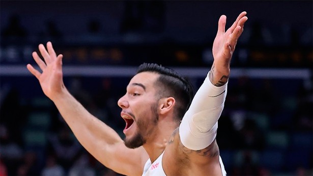 Willy celebró su segundo doble-doble consecutivo. (Foto: @PelicansNBA)