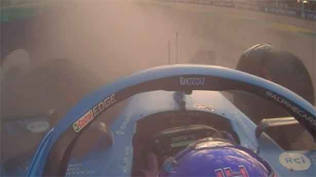 La maldición de la curva 11. (Foto: @AlpineF1Team)