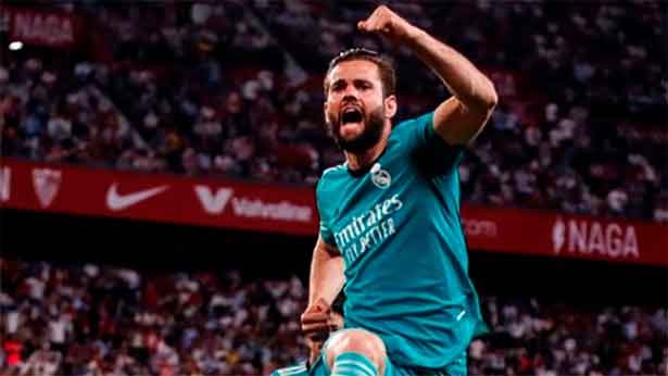 Espectacular gol de Nacho en un momento clave. (Foto: 2RealMadrid)