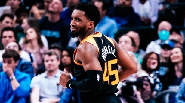 En Utah fue el escolta Donovan Mitchell el más determinante. (Foto: @utahjazz)