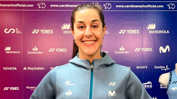 Carolina Marín está feliz con su vuelta tras once meses en el dique seco. (Foto: @CarolinaMarin/Twitter)