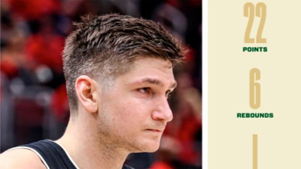 Los de Wisconsin se apoyaron en los 22 puntos de Grayson Allen. (@Bucks)