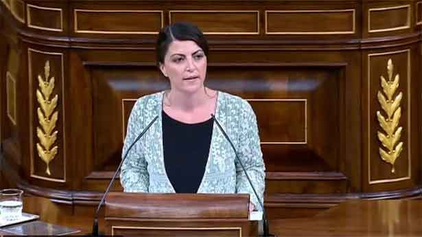 Macarena olona en su dura intervención contra la presidenta. (Foto: @Congreso)
