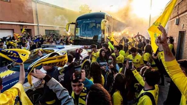 La ciudad de Vila-Real ante un momento histórico. (Foto: @VillarrealCF)