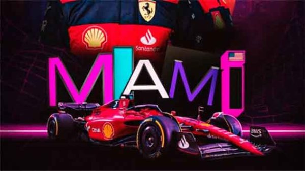 Pirelli opta por sus compuestos de la zona media para el nuevo Gran Premio de Miami. (Imagen: @ScuderiaFerrari)