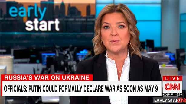 Putin podría declarar formalmente la guerra a Ucrania el 9 de mayo. (Foto: CNN)