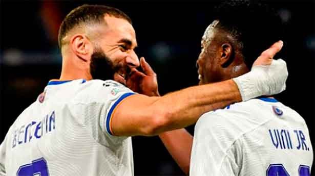 La gran prueba para Benzema y Vinicius. (Foto: @RealMadrid)