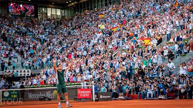 La Caja Mágica vivió momentos sin precedentes con Carlos Alcaraz. (Foto: MMOpen)