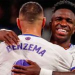 La noche excelsa de Karim y Vinicius. (Foto: @RealMadrid)